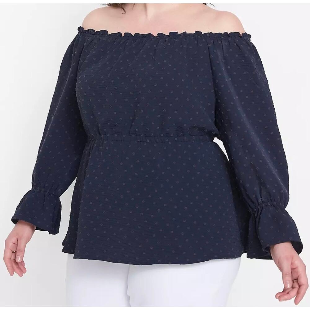 Women Lane Bryant Top, Navy, Size 18/20